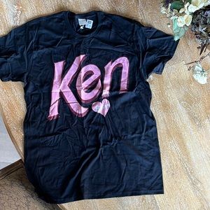NWT Barbie KEN black t-shirt, sz Large
